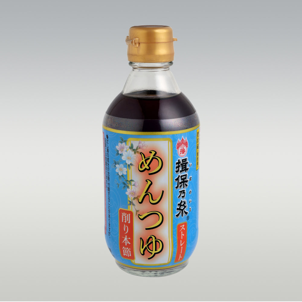 揖保乃糸 めんつゆ ストレート(削り本節) 300ml×12本